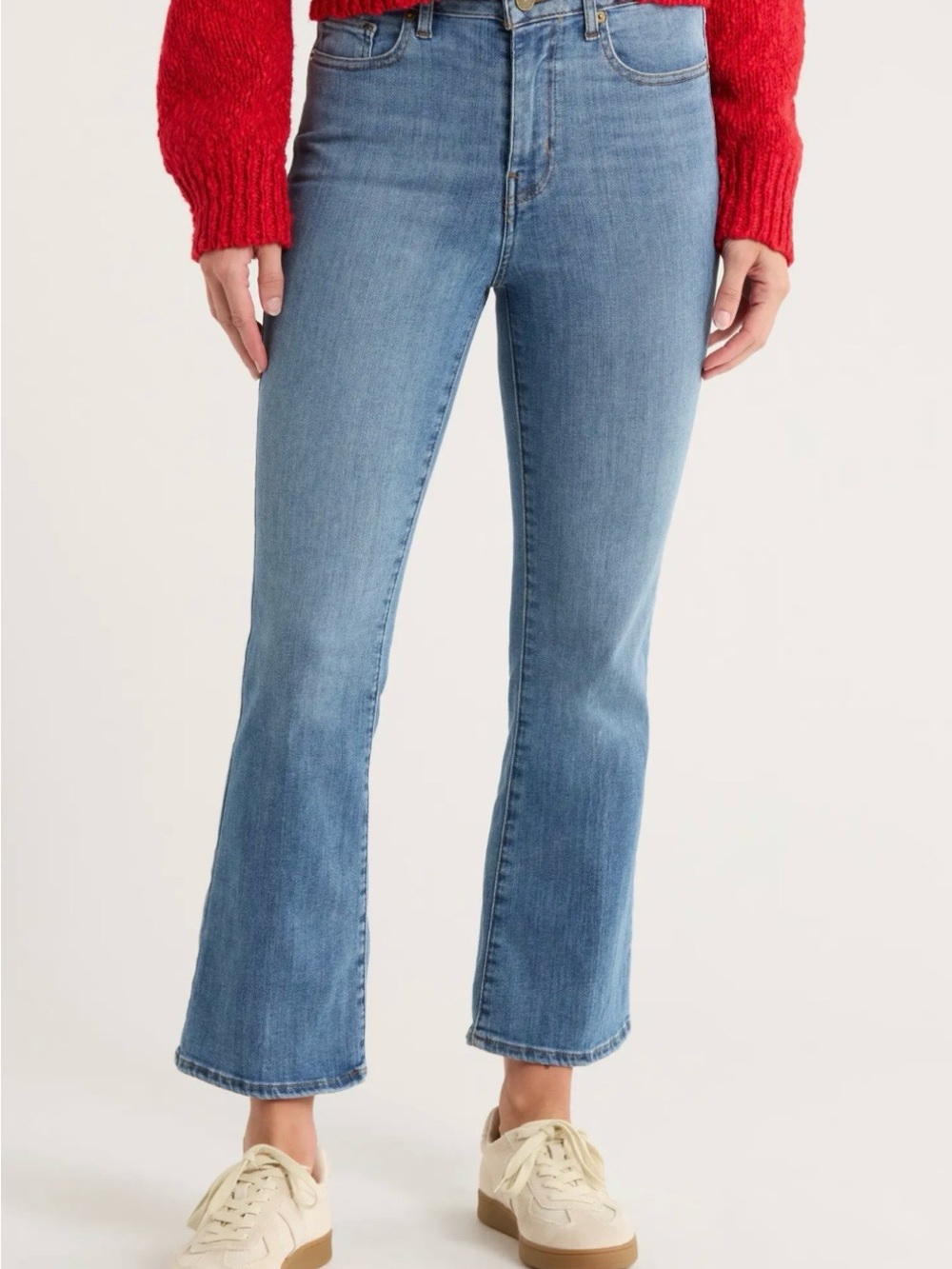 FRAME Le Crop Mini Boot Disarm Cropped Flare Jeans Size 28 OPLCMB291